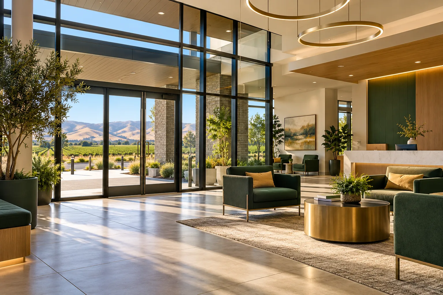 Medical office building lobby in Salinas