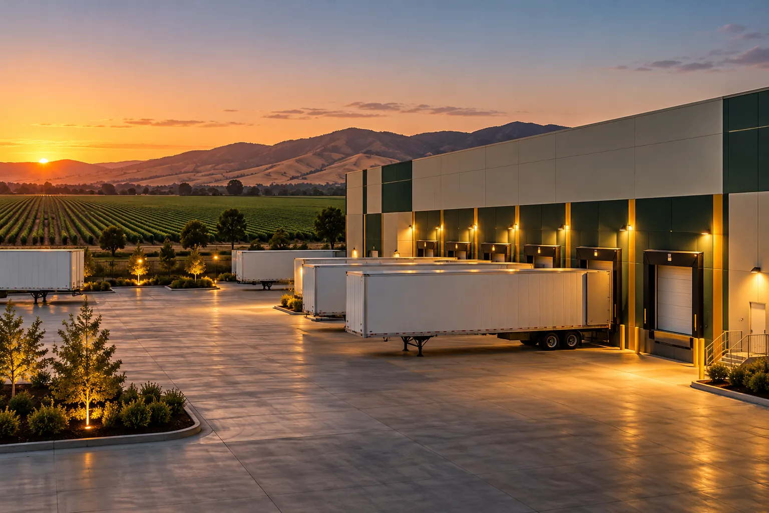 Distribution warehouse with loading docks in Salinas
